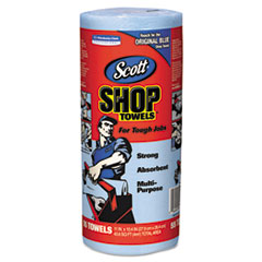 COU ** SCOTT Shop Towels, Roll, 10 2/5 x 11, Blue, 55/Roll, 30/Carton at Sears.com