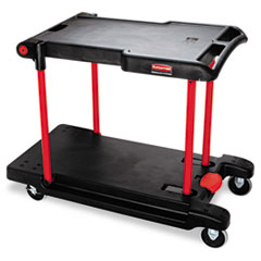 COU ** Two Shelf Convertible Utility Cart, 23-3/4w x 45-1/4d x 43-3/4h, Black at Sears.com