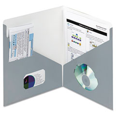 COU ** Contemporary Classics Two-Pocket Folder, 11 x 8-1/2, Blue Gray, 25/Box at Sears.com