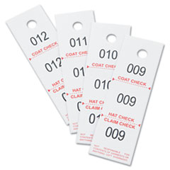 COU ** Three-Part Coat Room Checks, Paper, 1 1/2 x 5, White, 500/Box at Sears.com
