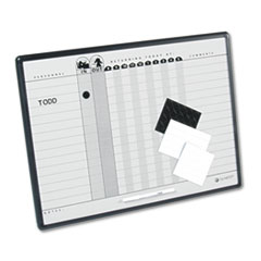 COU ** Magnetic Employee In/Out Board, Porcelain, 24 x 18, Gray/Black, Alumin at Sears.com