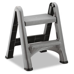 COU ** Two-Step Folding Plastic Step Stool, 300-lb. Duty Rating, Dark Gray at Sears.com