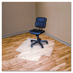 COU ** RecyClear Chairmats for Hard Floors, 45 x 53, 25 x 12 Lip, Clear at Sears.com
