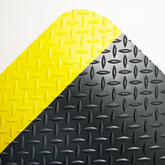 COU ** Industrial Deck Plate Anti-Fatigue Mat, Vinyl, 36 x 60, Black/Yellow B at Sears.com
