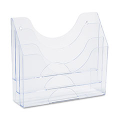 COU ** Three-Pocket File Folder Organizer, Plastic, 13 x 3 1/2 x 11 1/2, Clea at Sears.com
