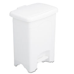 COU ** Step-On Receptacle, Rectangular, Plastic, 4 gal, White at Sears.com