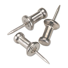 COU ** Aluminum Head Push Pins, Aluminum, Silver, 3/8", 100/Box at Sears.com