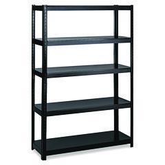 COU ** Boltless Steel Shelving, 5 Shelves, 48w x 24d x 72h, Black at Sears.com