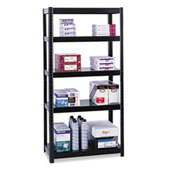 COU ** Boltless Steel Shelving, 5 Shelves, 36w x 24d x 72h, Black at Sears.com