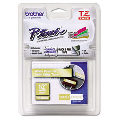 COU ** TZ Standard Adhesive Laminated Labeling Tape, 1/2" x 16.4 ft., White/G at Sears.com