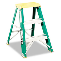 COU ** #624 Folding Fiberglass Locking Two-Step Stool, 17w x 22 Spread x 24h, at Sears.com