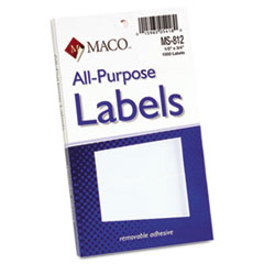COU ** Multipurpose Self-Adhesive Removable Labels, 1/2 x 3/4, White, 1008/Pa at Sears.com