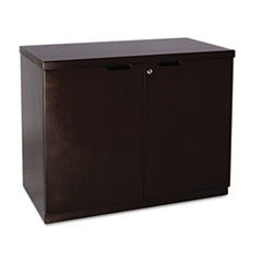 COU ** Mira Series Veneer 36W Hinged Door Credenza, 36w x 20d x 29h, Espresso at Sears.com