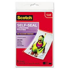COU ** Self-Sealing Laminating Pouches, 9.5 mil, 4 3/8 x 6 3/8, Photo Size, 5 at Sears.com