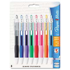 COU ** Roller Ball Stick Gel Pen, Assorted Ink, Medium, 8 per Pack at Sears.com