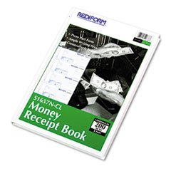 COU ** Hardcover Numbered Money Receipt Book, 6-7/8 x 2 3/4, Three-Part, 200 at Sears.com