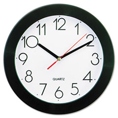 COU ** Round Wall Clock, 9-3/4in, Black at Sears.com