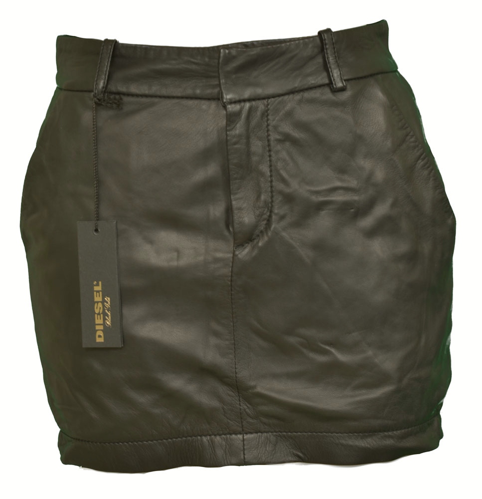 Diesel BLACK GOLD OSLY 00CGM100GJH Leather Mini Womens Skirts Black Size 26 at Sears.com
