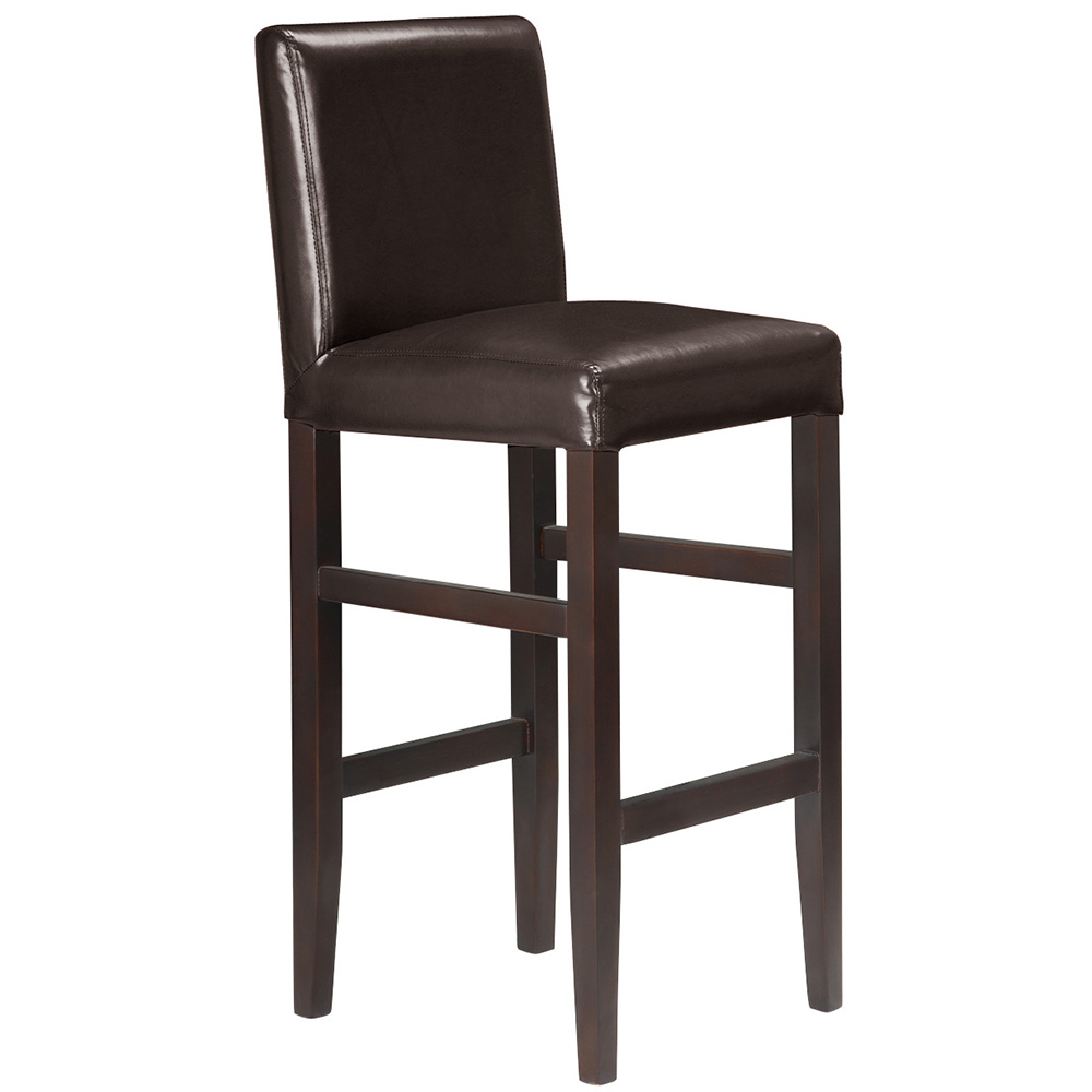 Vandue Kendall Contemporary Wood/Faux Leather Barstool Vandue Kendall Contemporary Wood/Faux Leather Barstool