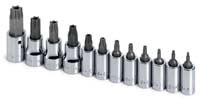 SK HAND TOOL LLC 12 Piece Tamper-Proof Torx Bit Socket Set T7-T55