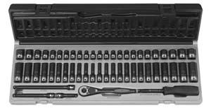 Grey Pneumatic Corp. 1/4 Drive 12 Point 53 Piece Fract. & Metric Duo Socket Set