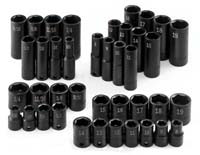 SK HAND TOOL LLC 40 Piece 6 Point Fractional Metric Impact Socket Super Set
