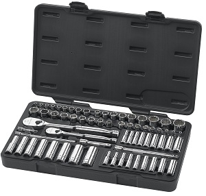 Apex Tools 68 Piece Gearwrench Socket Set 1/4 & 3/8 Drive