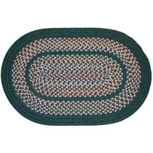 Koeckritz - Rhody Rugs OVAL Braided Area Rug Tapestry Hunter Green Koeckritz - Rhody Rugs OVAL Braided Area Rug Tapestry Hunter Green