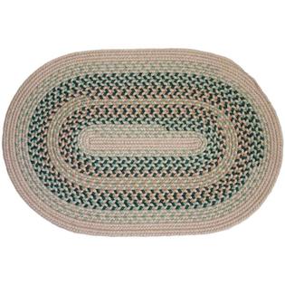 Koeckritz - Rhody Rugs OVAL Braided Area Rug Millennium Emerald Green Koeckritz - Rhody Rugs OVAL Braided Area Rug Millennium Emerald Green