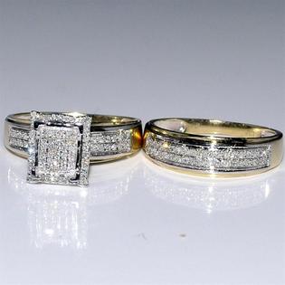 rings midwest jewellery his her wedding rings set trio men women 10k yellow gold diamond - Wedding Ring Sets For Bride And Groom rings midwest jewellery his her wedding rings set trio men women 10k yellow gold diamond - Wedding Ring Sets For Bride And Groom