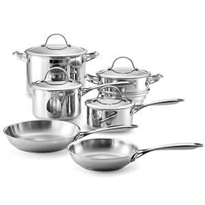 Cooks Standard NC-00203 Classic Stainless Steel 10-Piece Cookware Set