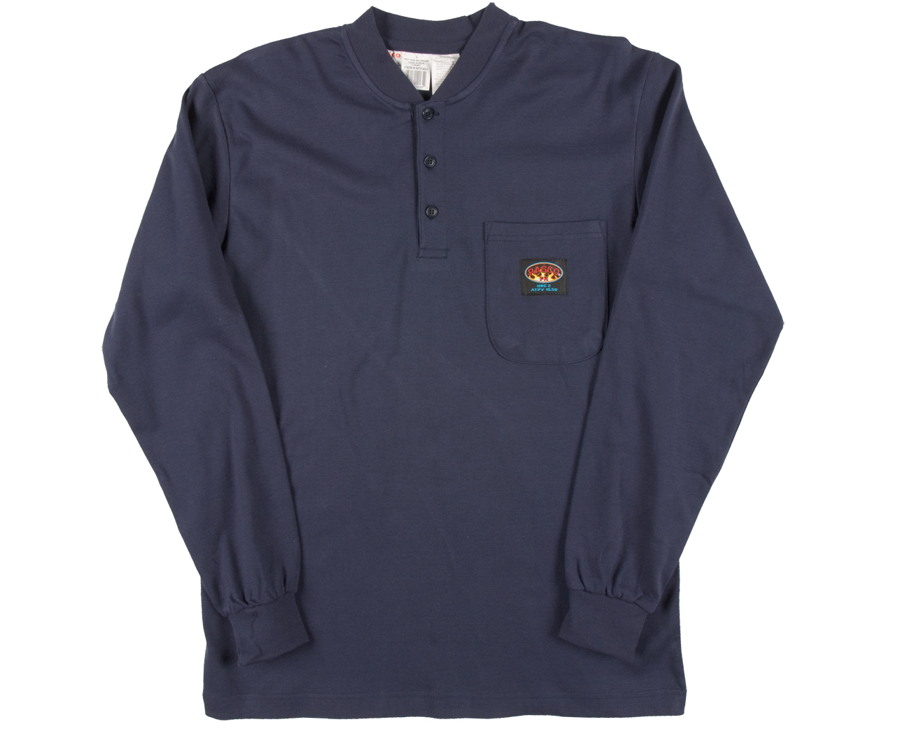 Rasco FR Navy Henley T-Shirt 100% Cotton at Sears.com