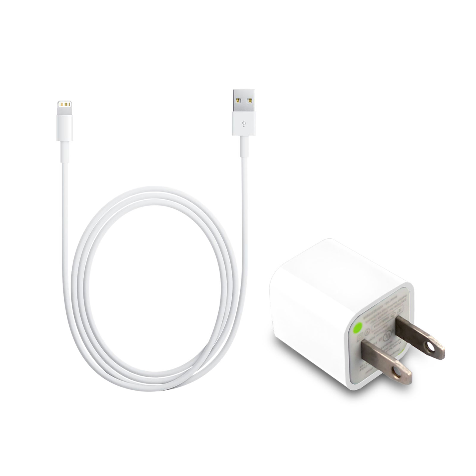 Monica's Novelties 8 Pin WhiteLightning USB Sync Data Cable + Wall + Car Charger for iPhone 5 5G at Sears.com