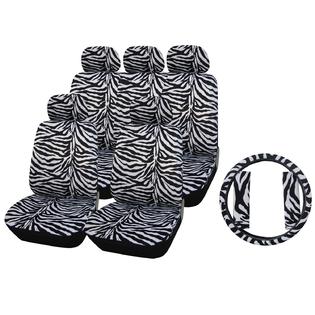 Adeco Whole Set of 12-Piece Car Seat Covers With Steering Wheel Cover Safty Belt Adeco Whole Set of 12-Piece Car Seat Covers With Steering Wheel Cover Safty Belt