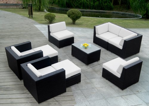 Ohana Collection Genuine Ohana Outdoor Patio Sofa Wicker Sectional Furniture 9pc Couch Set with Free Patio Cover at Sears.com