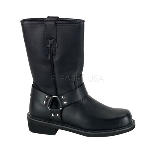 PLEASERs Punk Fashion Harness Boots Black Leather Punk Boot at Sears.com