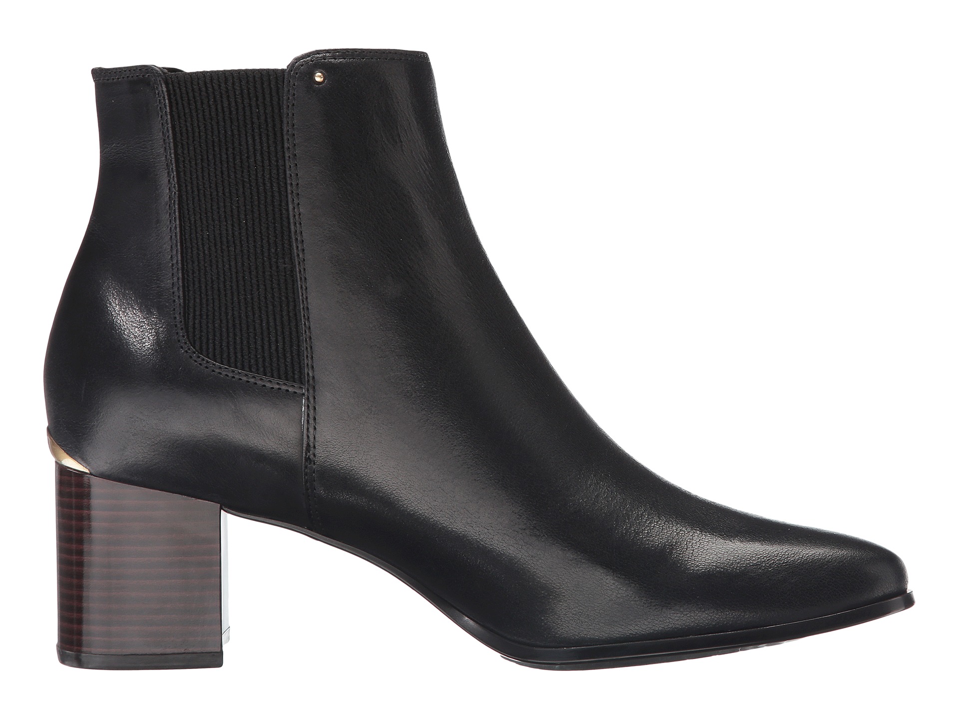 Calvin Klein Womens Felda Leather Closed Toe Ankle Chelsea Boots