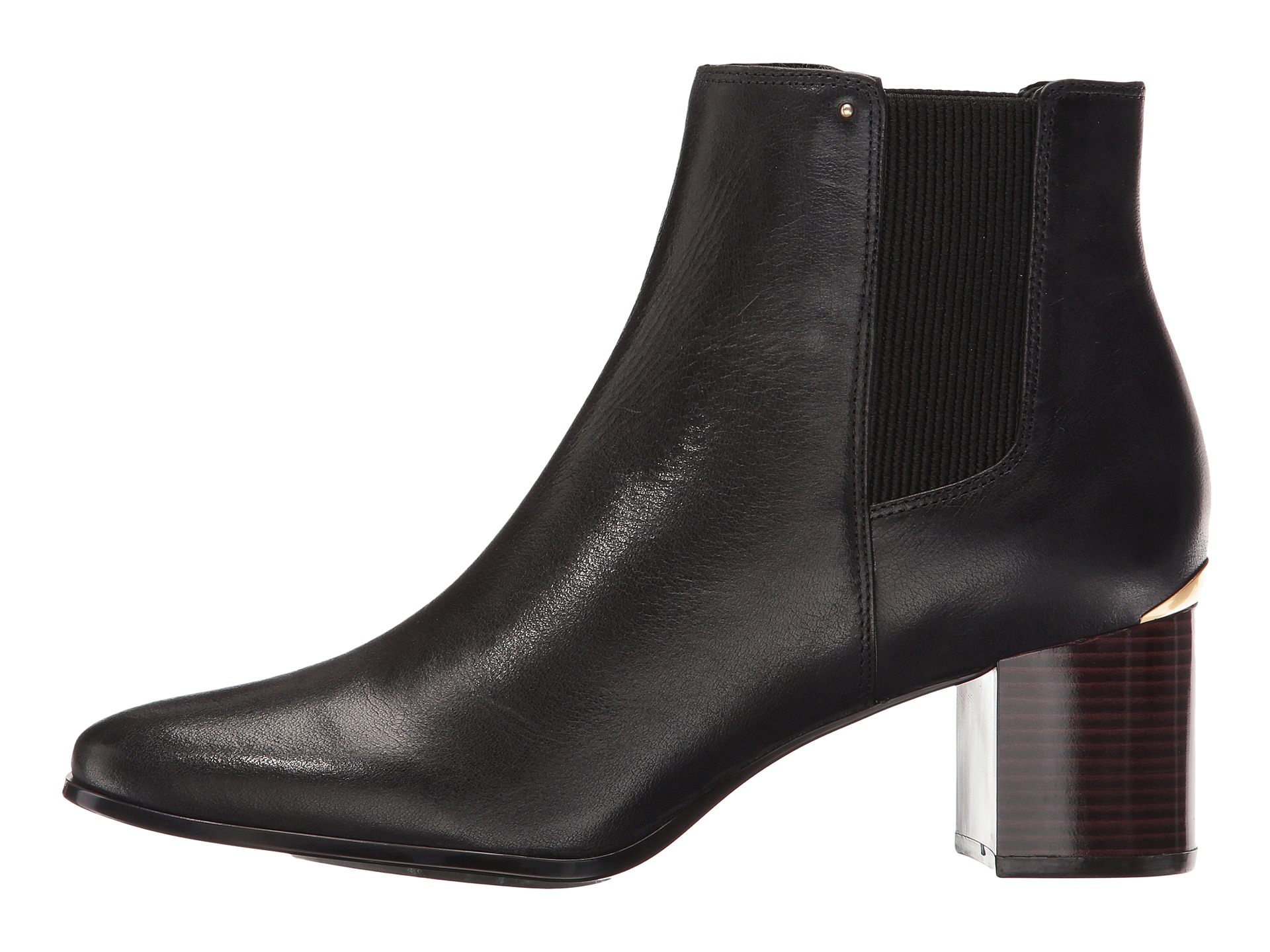 Calvin Klein Womens Felda Leather Closed Toe Ankle Chelsea Boots