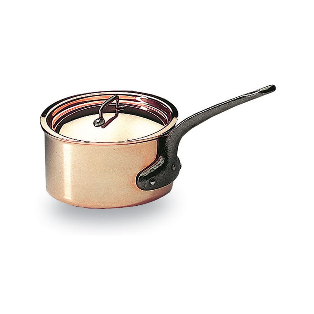 MATFER BOURGEAT 7-7/8 Copper Sauce Pan with Lid