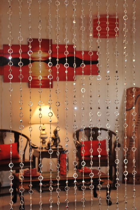 Dragon Arts Beautiful Acrylic Beaded Curtain - Silver Circles at Sears.com