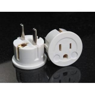 ACUPWR Made in USA USA to Spain Plug Adapter - ACUPWR (TM) AC-20 ACUPWR Made in USA USA to Spain Plug Adapter - ACUPWR (TM) AC-20