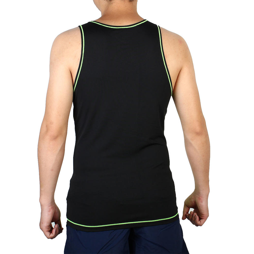 Unique Bargains Outdoor Exercise Basketball Training T-shirt Sports Tank Top Fluorescent Green M