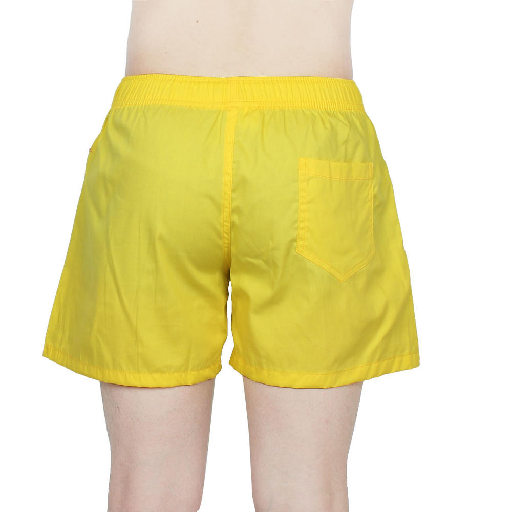 Unique Bargains Chetstyle Authorized Men Summer Surfing Casual Shorts Swim Trunks Yellow W 26