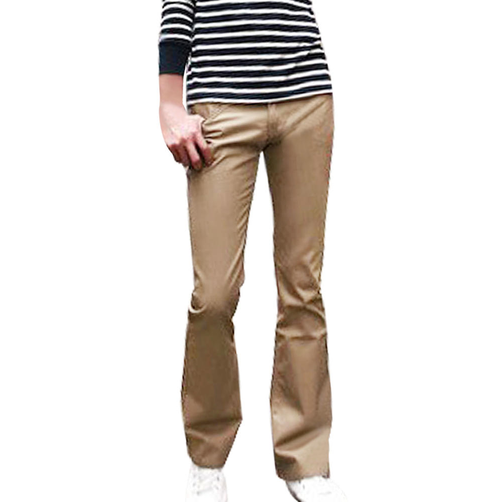 Unique Bargains Men's Casual Button Down Slim Fitted Straight Pants Trousers