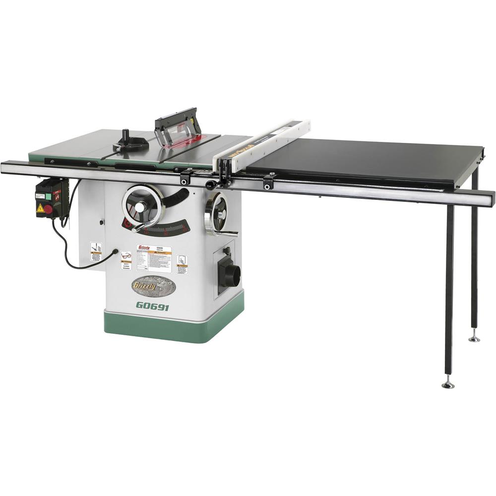 Grizzly 10" 3HP 220V Cabinet Table Saw with Long Rails & Riving Knife at Sears.com