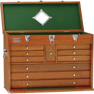 Grizzly H7716 26" Oak 10 Drawer Chest