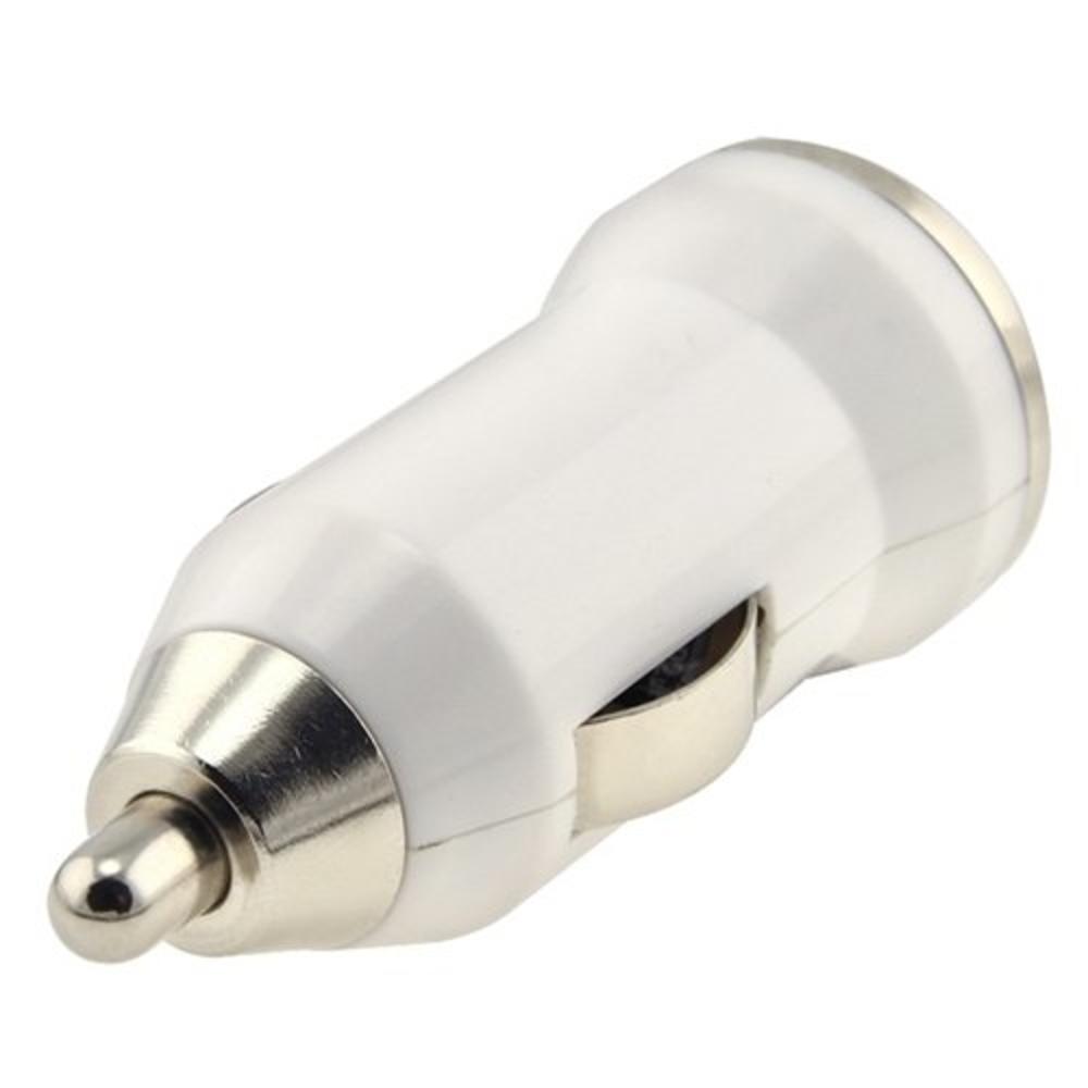 A-SONIC Mini USB Car Charger Vehicle Power Adapter - White for Apple iPhone 4 4G 4S 16GB / 32GB 4th Generation