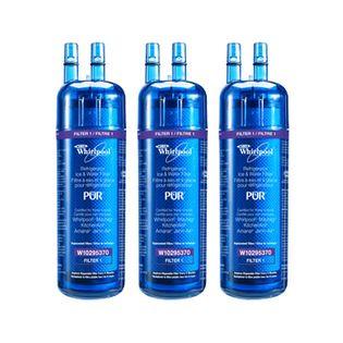 Whirlpool Side By Side Refrigerator Push Button Water Filter W10295370, 3 Pack Whirlpool Side By Side Refrigerator Push Button Water Filter W10295370, 3 Pack