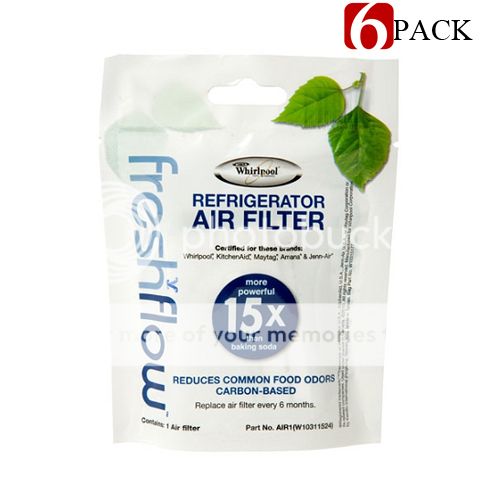 Whirlpool 6 PACK Whirlpool Refrigerator FreshFlow Air Filter AIR1 W10311530 at Sears.com