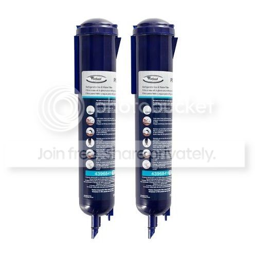4396841P Whirlpool 4396841P Side-by-Side Refrigerator, Push Button Fast Fill Water Filter, 2-Pack at Sears.com